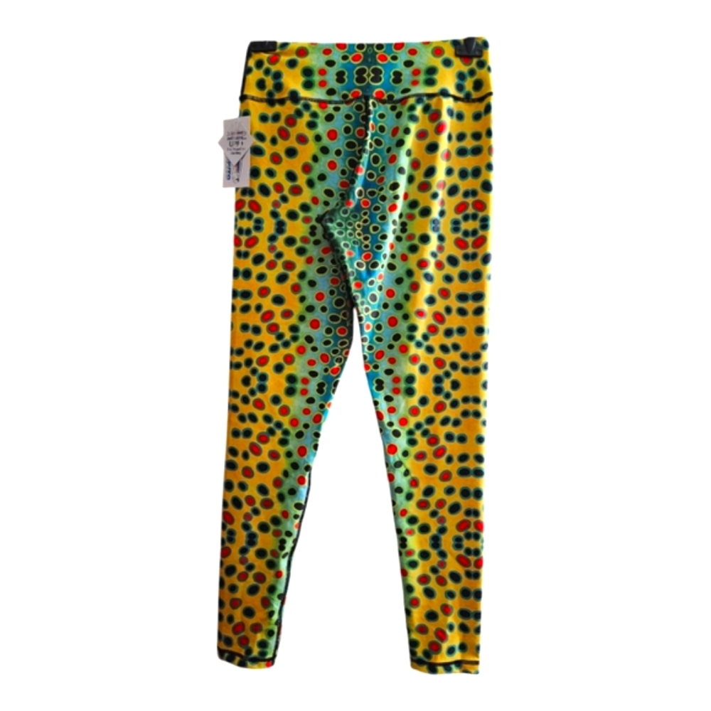 Brown Trout Fish Print Patterned All Sport Leggings